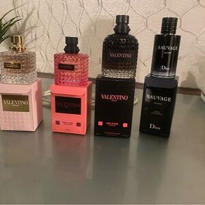Valentino and Dior Fragrance Set